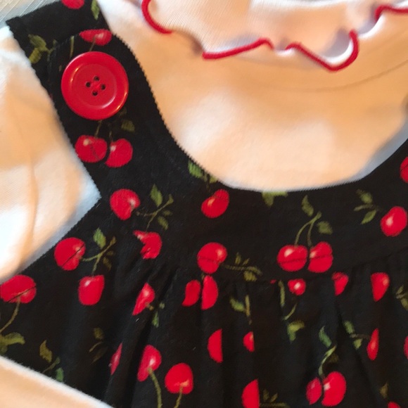 SOLD XP NEW pinafore 3 pc set! HTF cherries ❤️ 🍒 - Picture 4 of 4